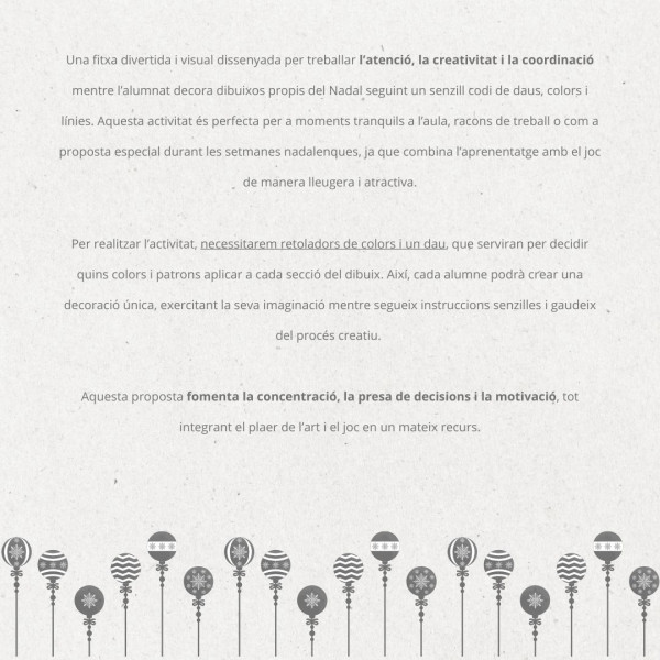 NADAL: daus, formes i colors