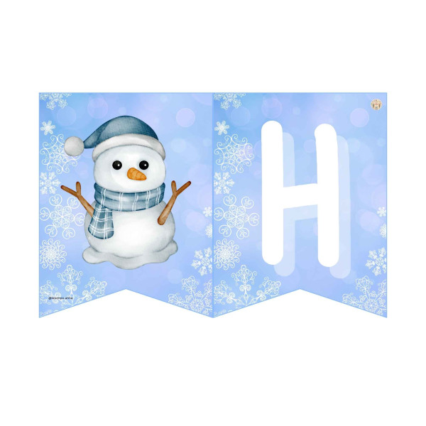 BANDEROLES DECORATIVES HIVERN
