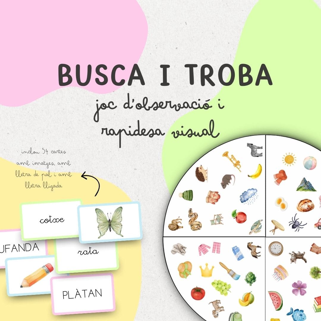 BUSCA I TROBA: joc d'observació i rapidesa visual