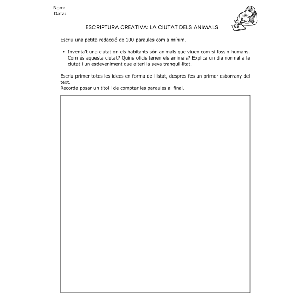 Escriptura creativa 4t de primària