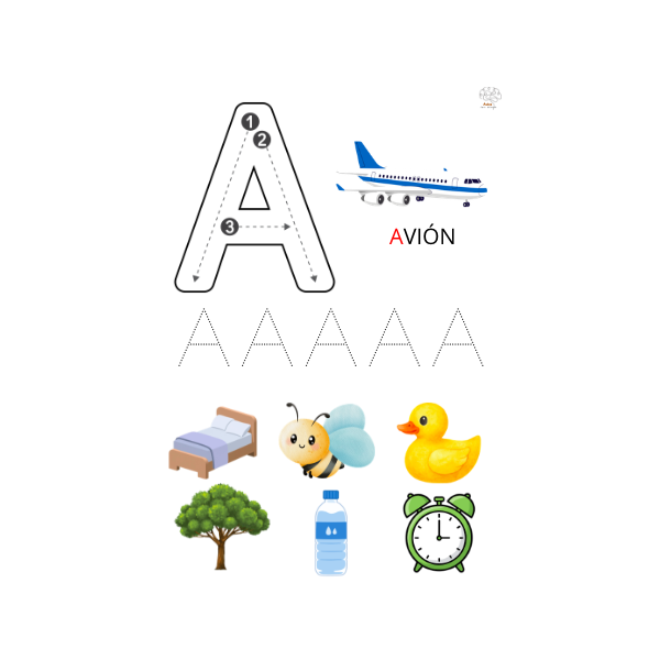 Las letras del abecedario