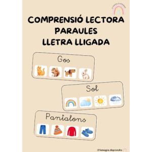 Comprensió lectora paraules lletra lligada