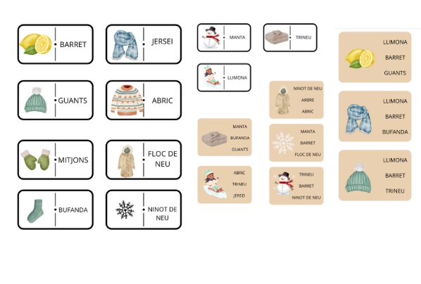VOCABULARI D'HIVERN propostes