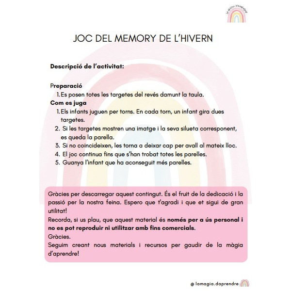 Memory siluetes hivern