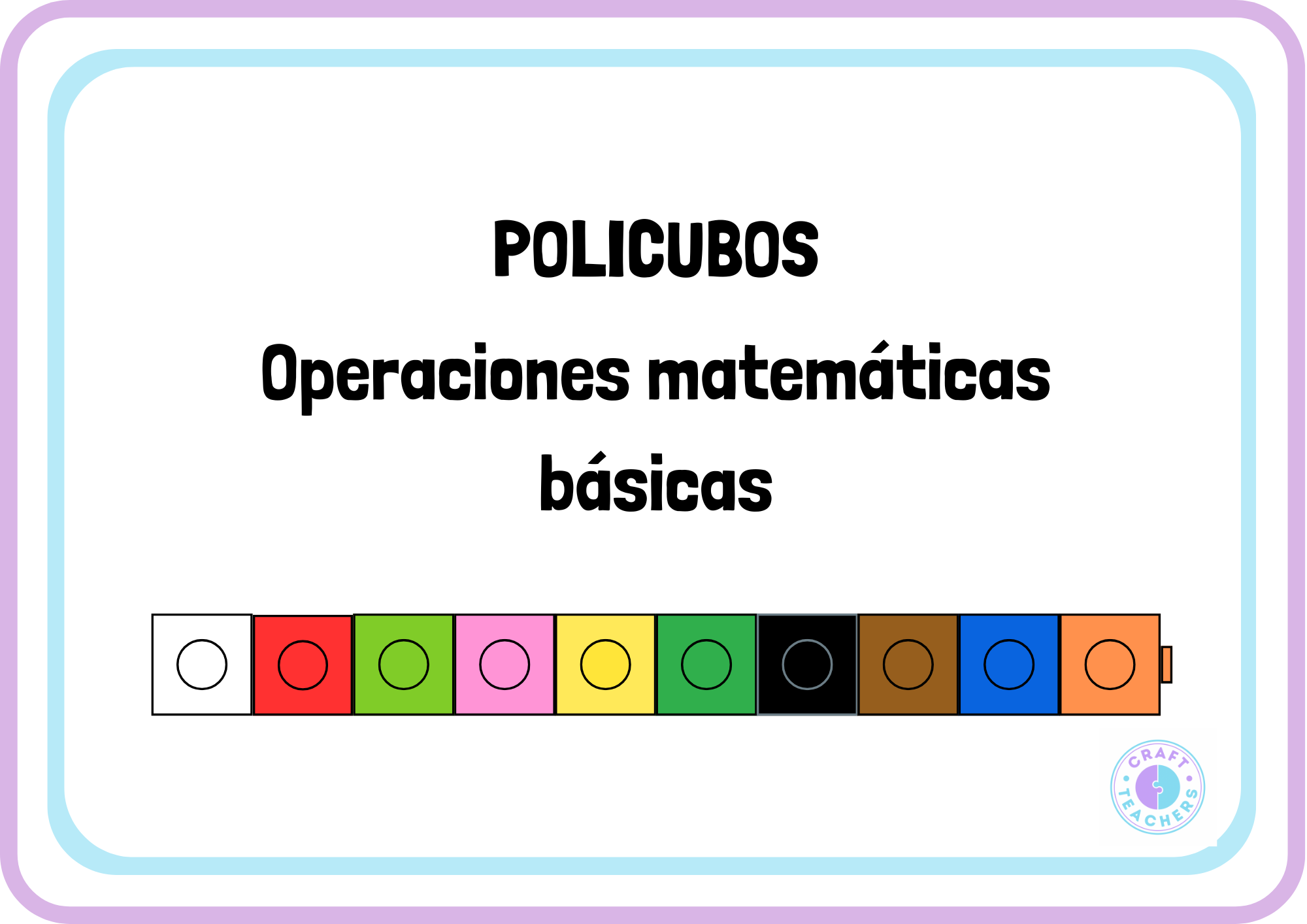 Policubos operaciones matemáticas