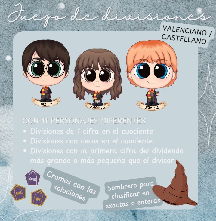 Joc per a treballar les divisions