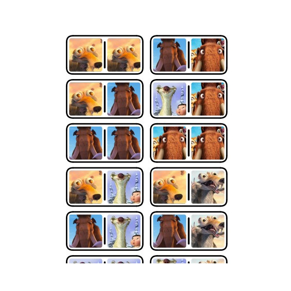 PACK ICE AGE (DOMINÓ, MEMORY I PUZZLES)
