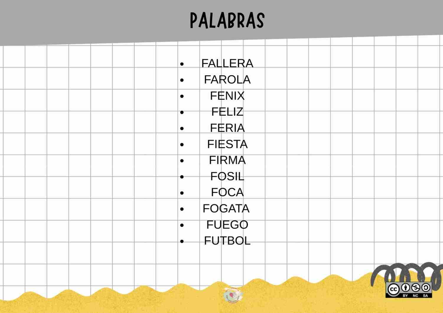 EMPIEZA POR LA SÍLABA... (F)