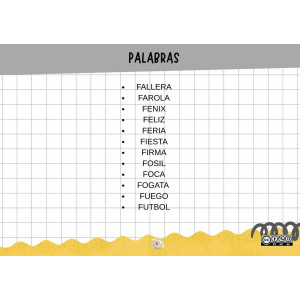 EMPIEZA POR LA SÍLABA... (F)