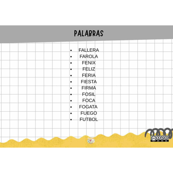 EMPIEZA POR LA SÍLABA... (F)