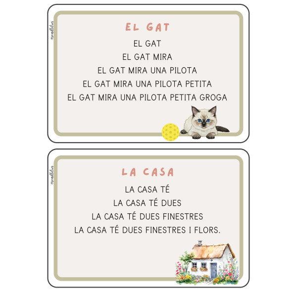 TARGETES LECTURA EN PIRÀMIDE