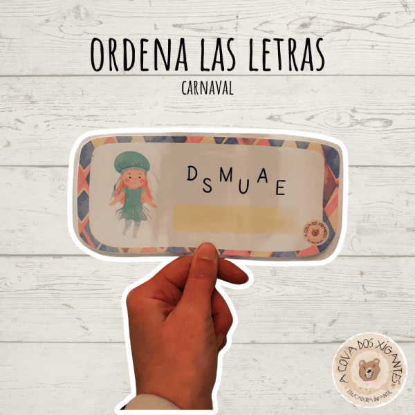 Ordenamos las letras - Carnaval
