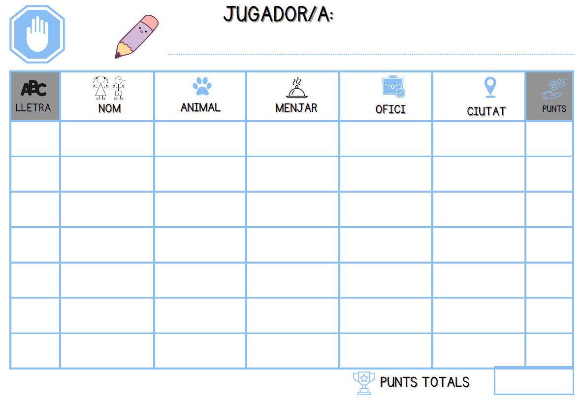 PLANTILLA JOC ALTO AL BOLI. STOP.