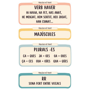 Cartells revisió de text