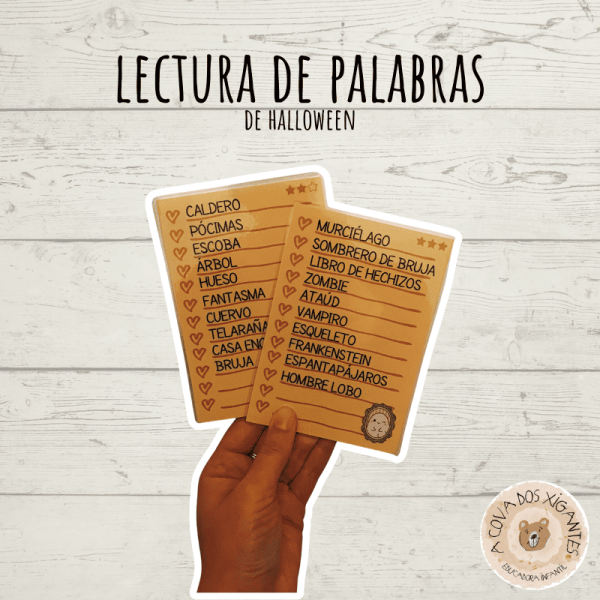Lectura de palabras - Halloween