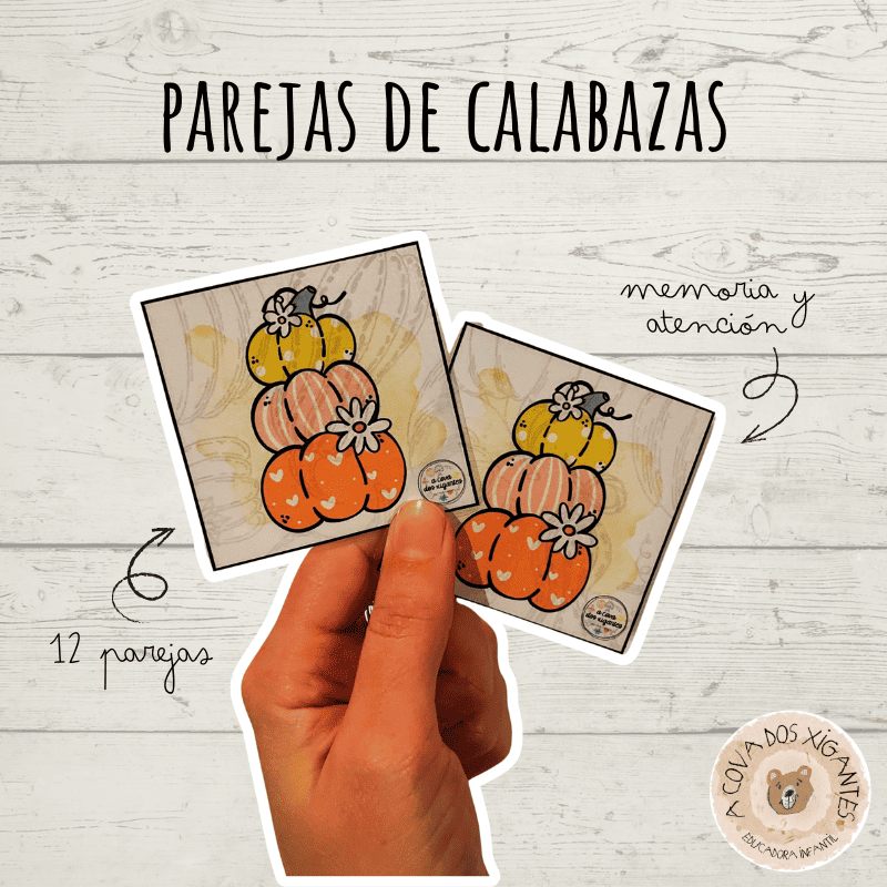 Juego de memoria - Parejas de calabazas
