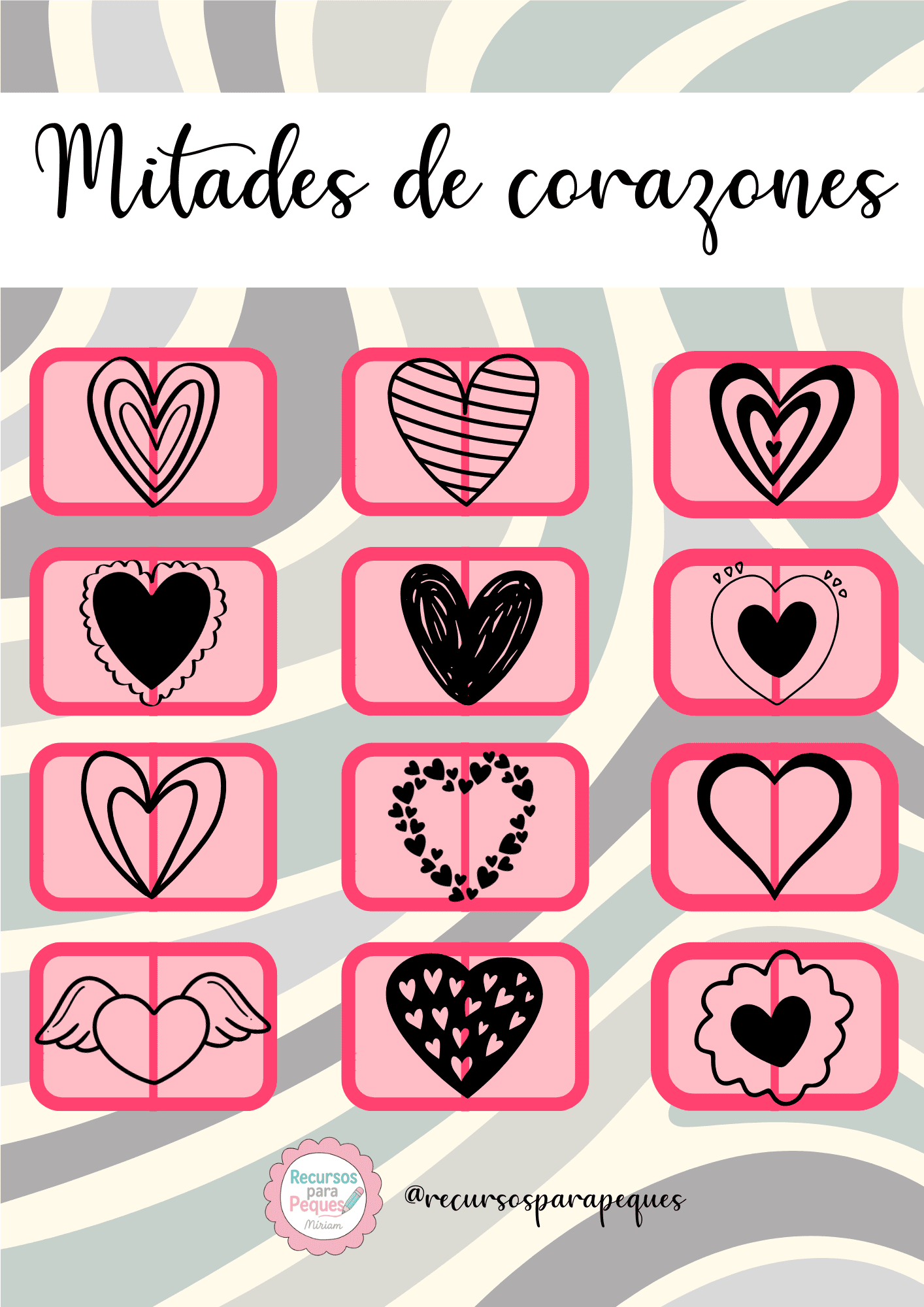 Mitades de corazones