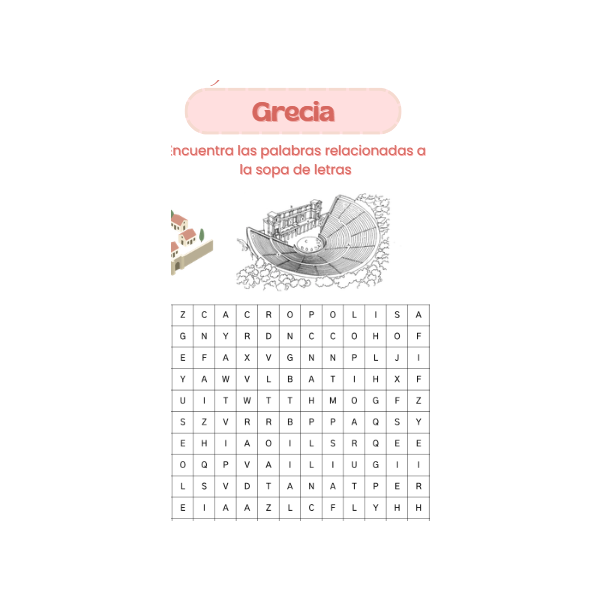 SOPA DE LETRAS HISTORIA ANTIGUA