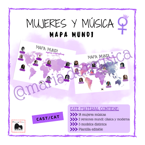 Mujeres y música mapa mundi