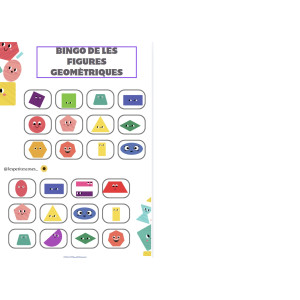 BINGO DE LES FIGURES GEOMÈTRIQUES