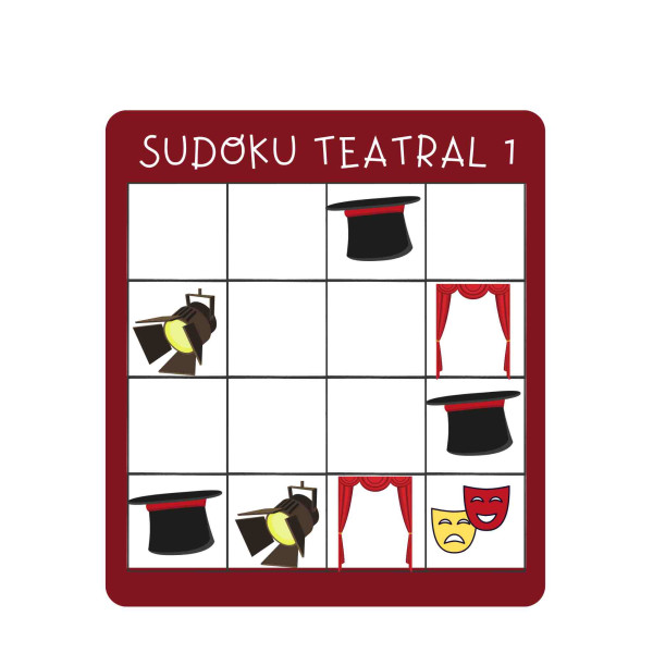 9 sudokus sobre el teatro