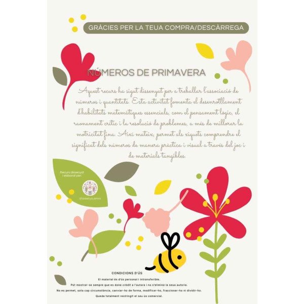 NÚMEROS DE PRIMAVERA