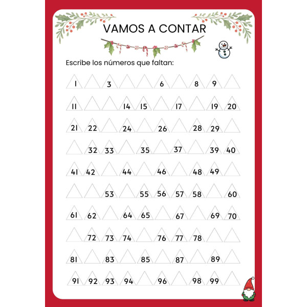 Cuaderno de actividades de Navidad