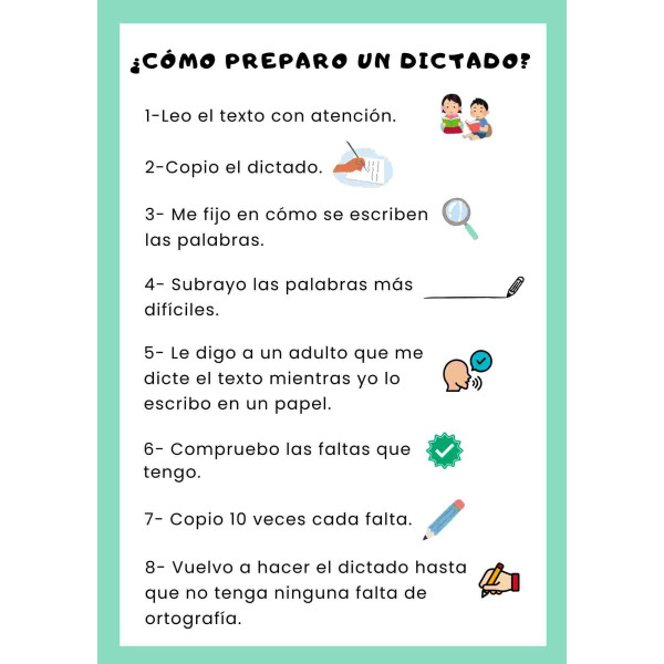 Pautas para preparar un dictado