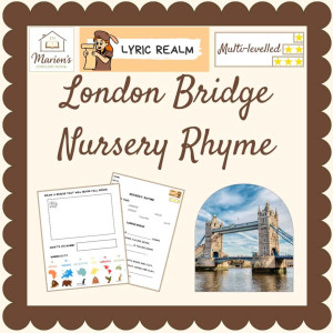 London Bridge Nursery Rhyme TPR | Materials Differentiated Worksheets
