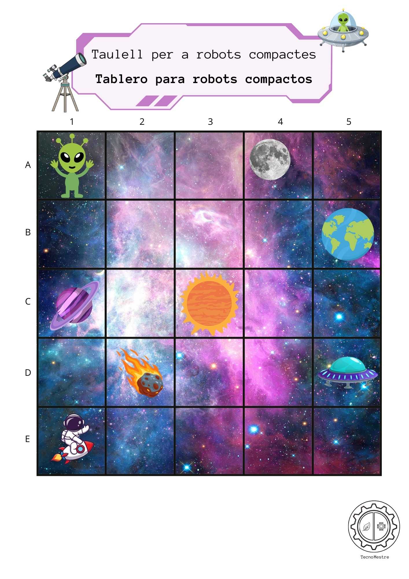 TABLERO DE ROBÓTICA: EL UNIVERSO