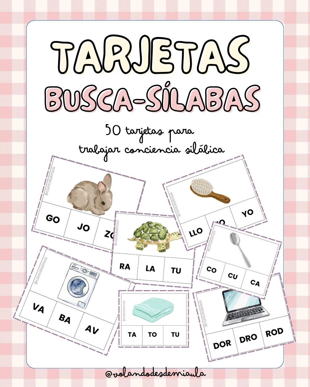 Tarjetas BUSCA-SÍLABAS
