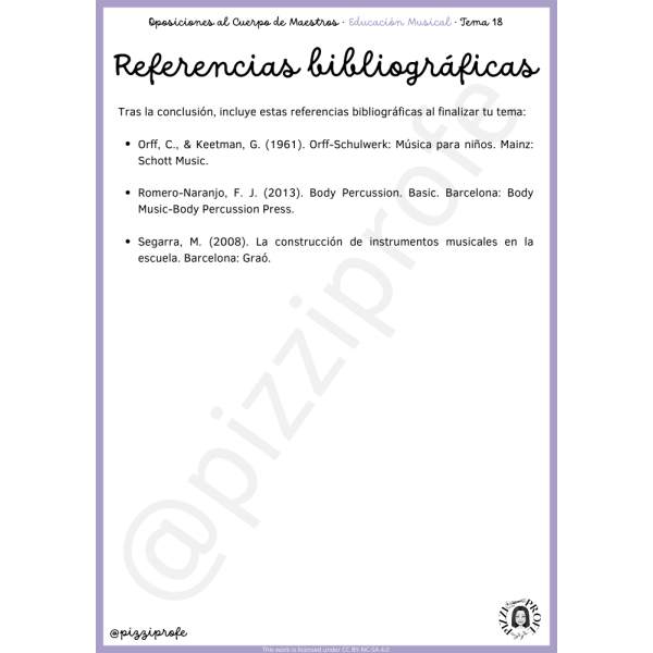 Tema 18 - Oposición al Cuerpo de Maestros de Educación Musical - Aragón Autora: pizziprofe