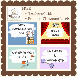 English Classroom Management Starter Kit | Decoration & Labels |English Corners | Clubs