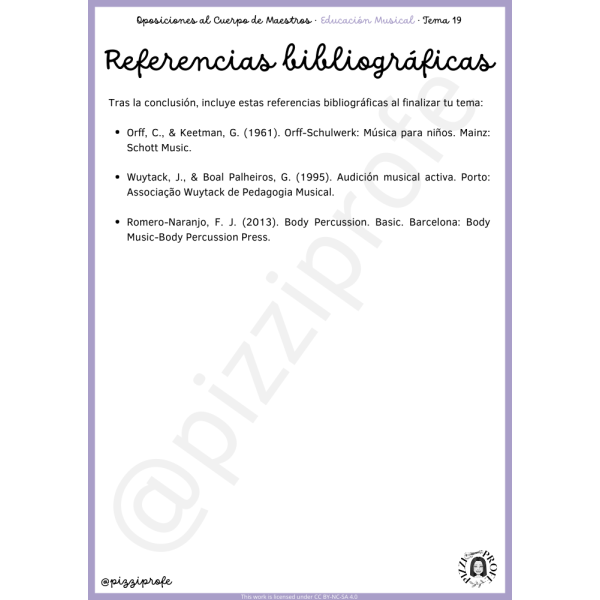 Tema 19 - Oposición al Cuerpo de Maestros de Educación Musical - Aragón Autora: pizziprofe