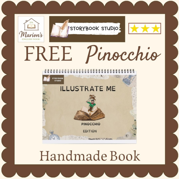 FREE Pinocchio | Read, Illustrate & Make a Mini Book | Fairy Tale