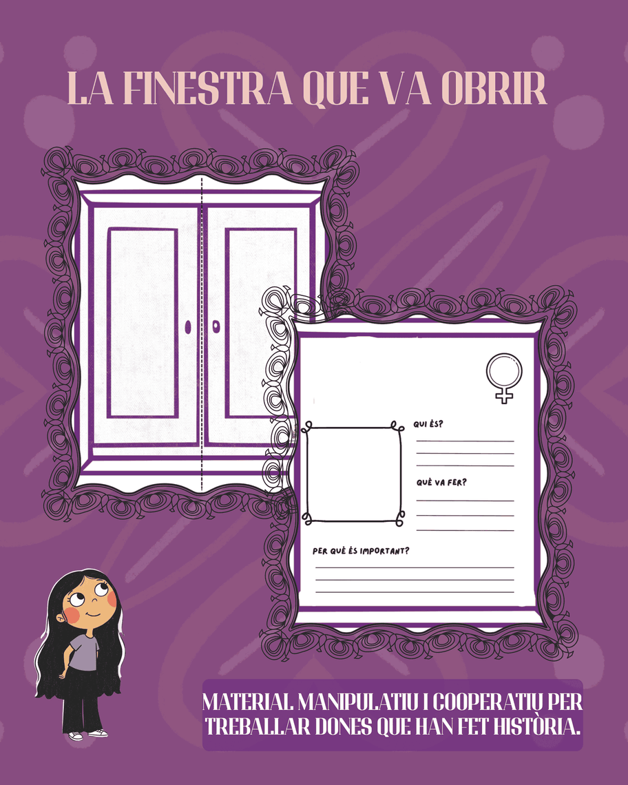 La finestra que va obrir – Material 8M + mural cooperatiu