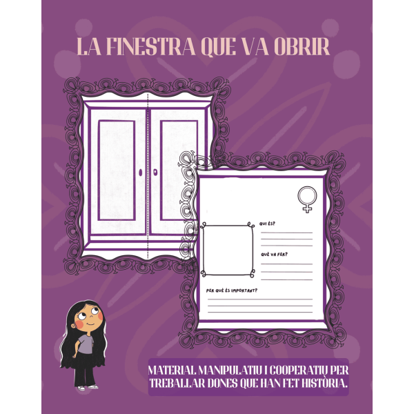 La finestra que va obrir – Material 8M + mural cooperatiu