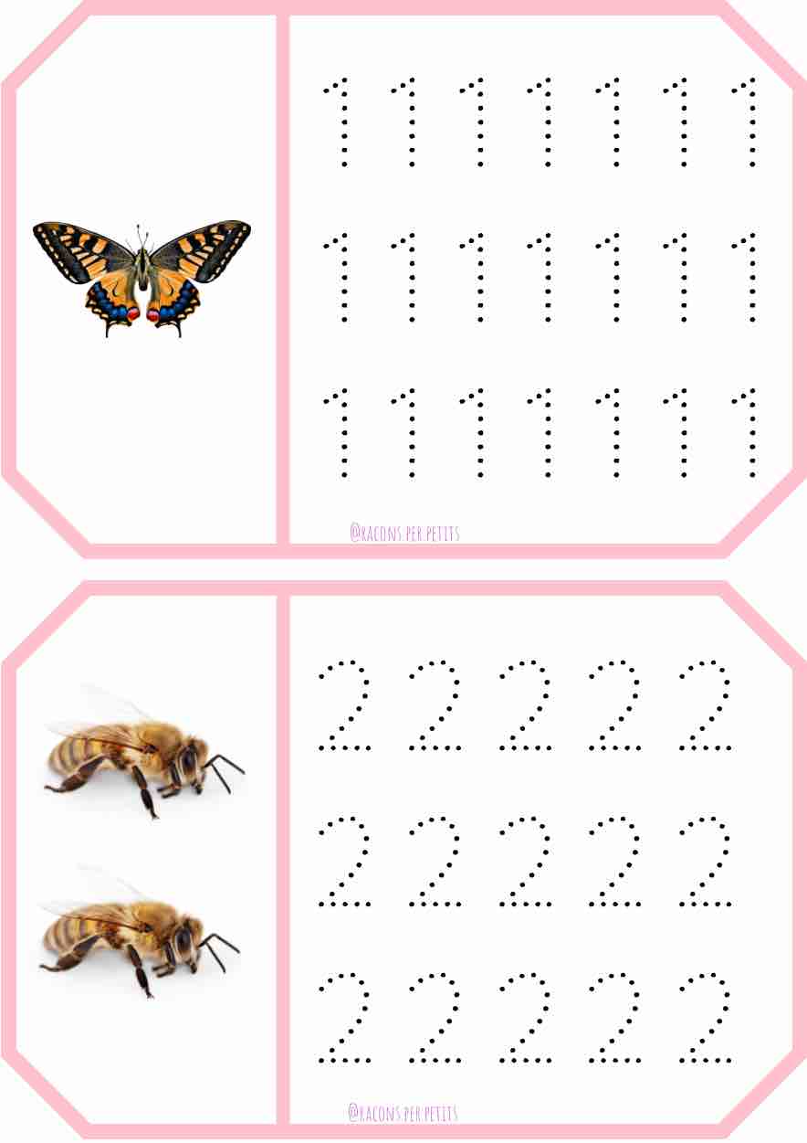 Grafisme nombres Primavera