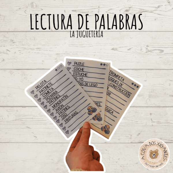 Lectura de palabras - Juguetería