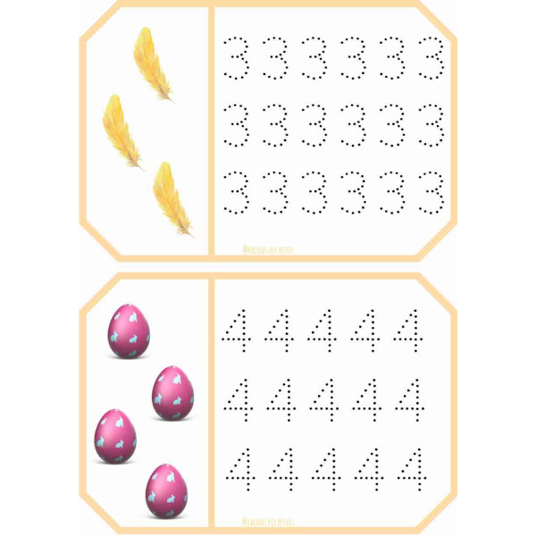 Grafisme nombres Pasqua