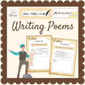 Differentiated Rhyming Poems: Animals, Food & Nature | Poetry Month Writing