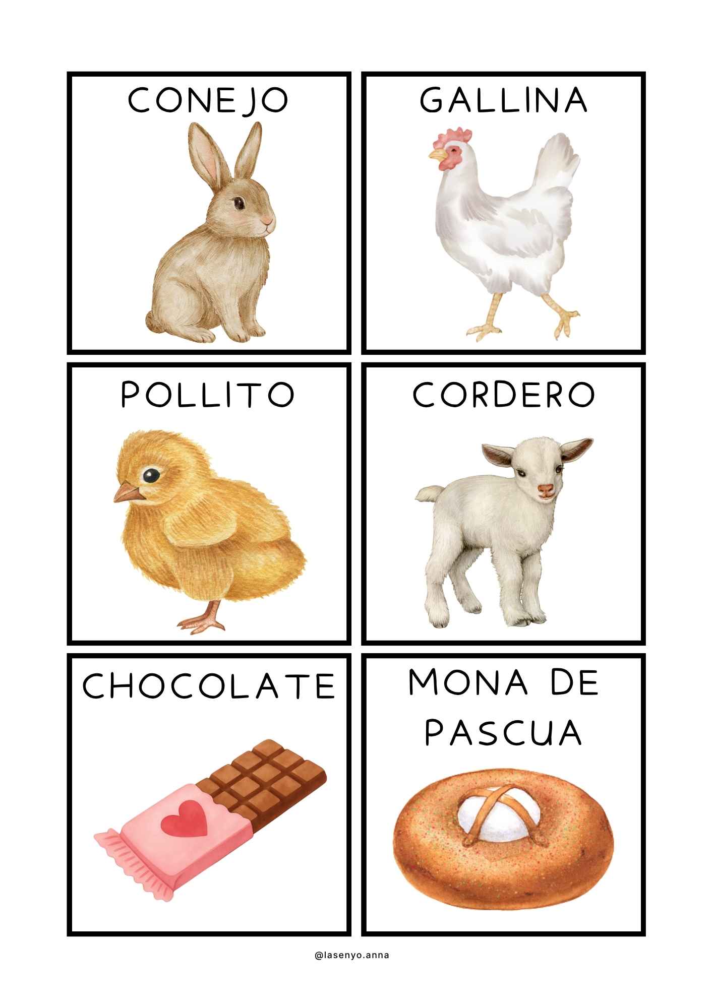 FLASHCARDS PASCUA