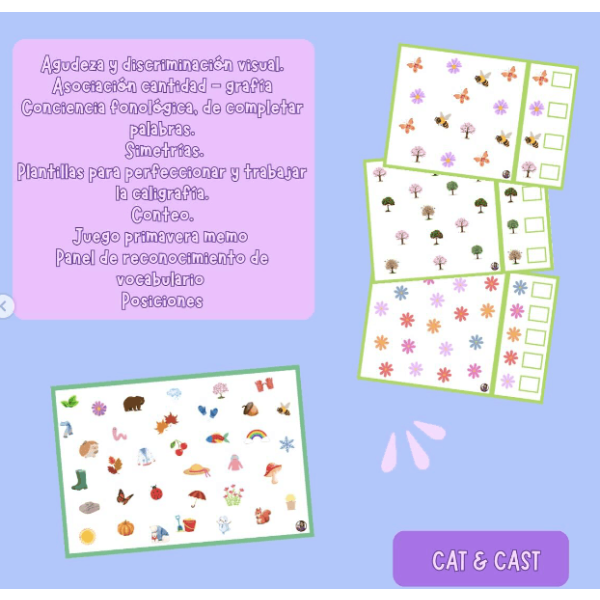 Pack actividades primavera (CAT & CAST)