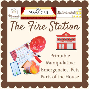 Fire Station & Fire Fighter Role Play Dramatic Play | Emergencies, Pets, Parts of the House Speaking