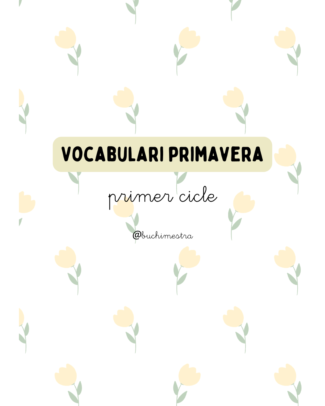 Vocabulari primavera