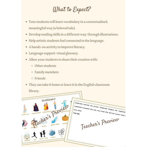 Cinderella | Read, Illustrate & Make a Mini Book | Fairy Tale | Reading Comprehension