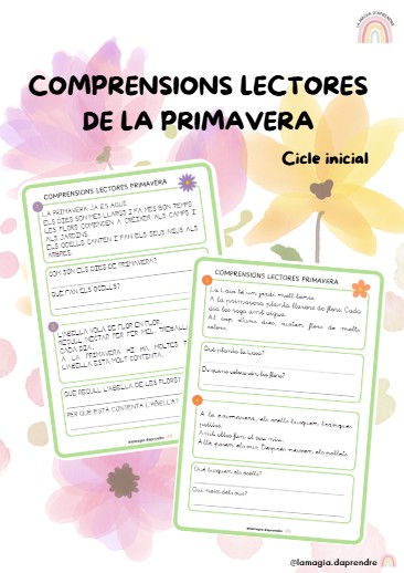COMPRENSIONS LECTORES DE LA PRIMAVERA