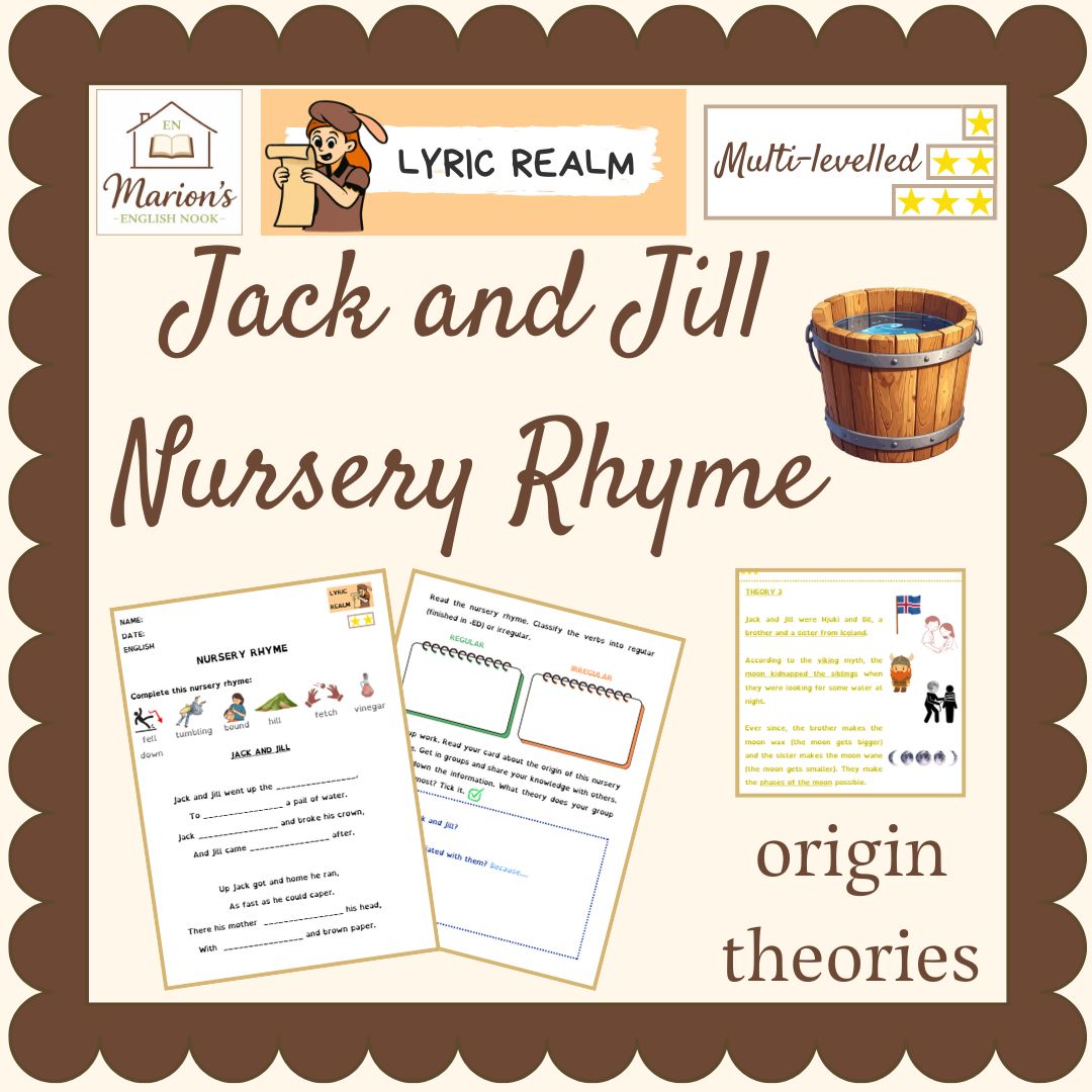 Jack and Jill Nursery Rhyme Activities | History & Differentiated Worksheets