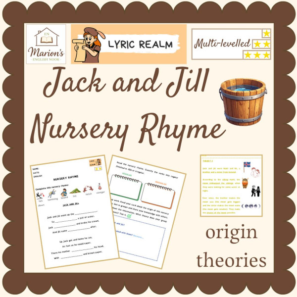 Jack and Jill Nursery Rhyme Activities | History & Differentiated Worksheets