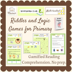 Brain Teasers: Logic Puzzles, Mysteries, Riddles, Mazes | Gamified Reading Comprehension